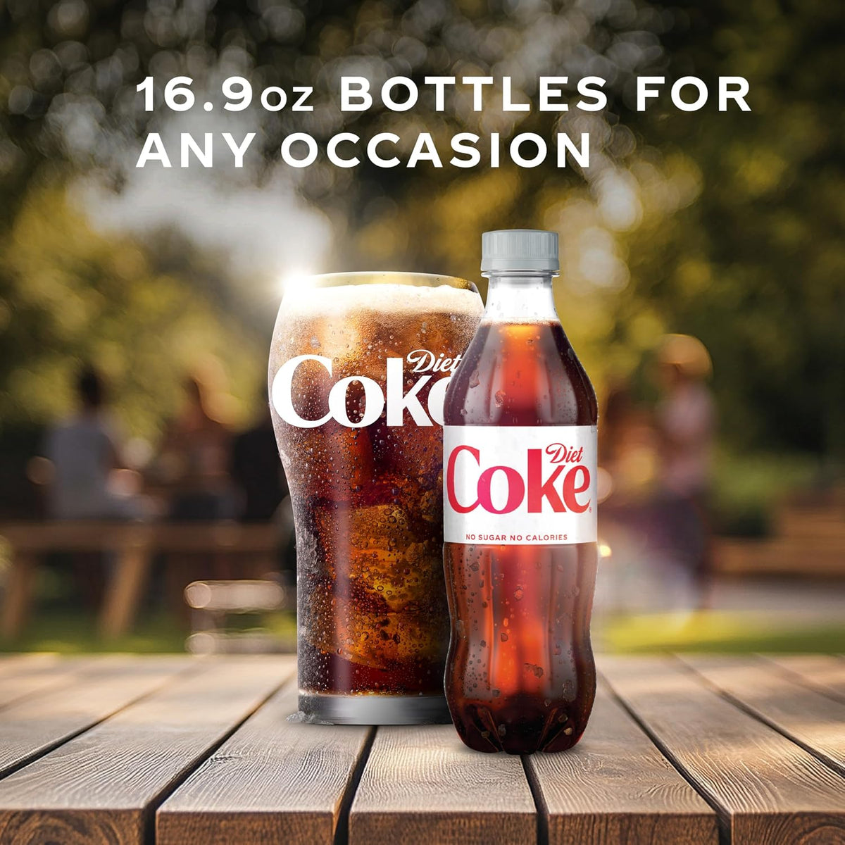 Diet Coke cola beverage 16.9 fl oz bottles