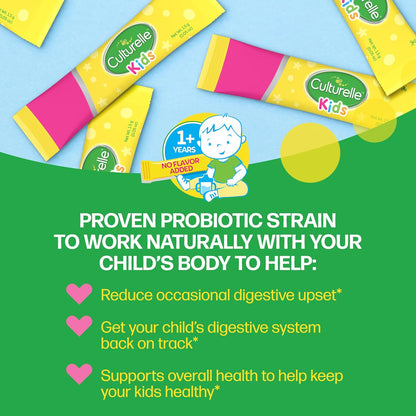 Culturelle probiotic supplement packets packaging