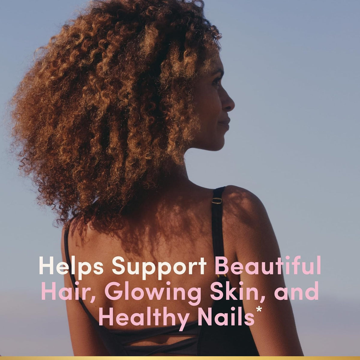 Strawberry hair skin and nail gummies by Nature's Bounty