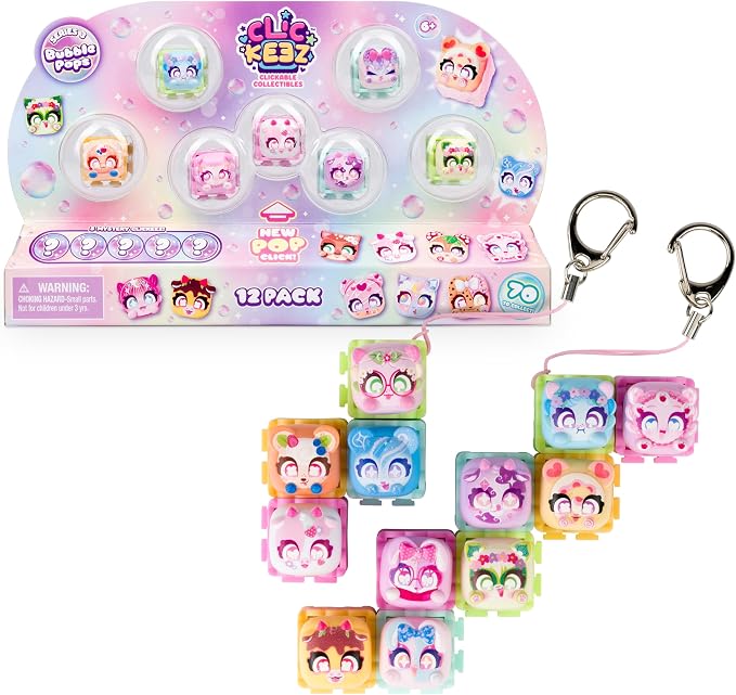 Clickeez Series 3 12-pack Bubble Pops collectible set