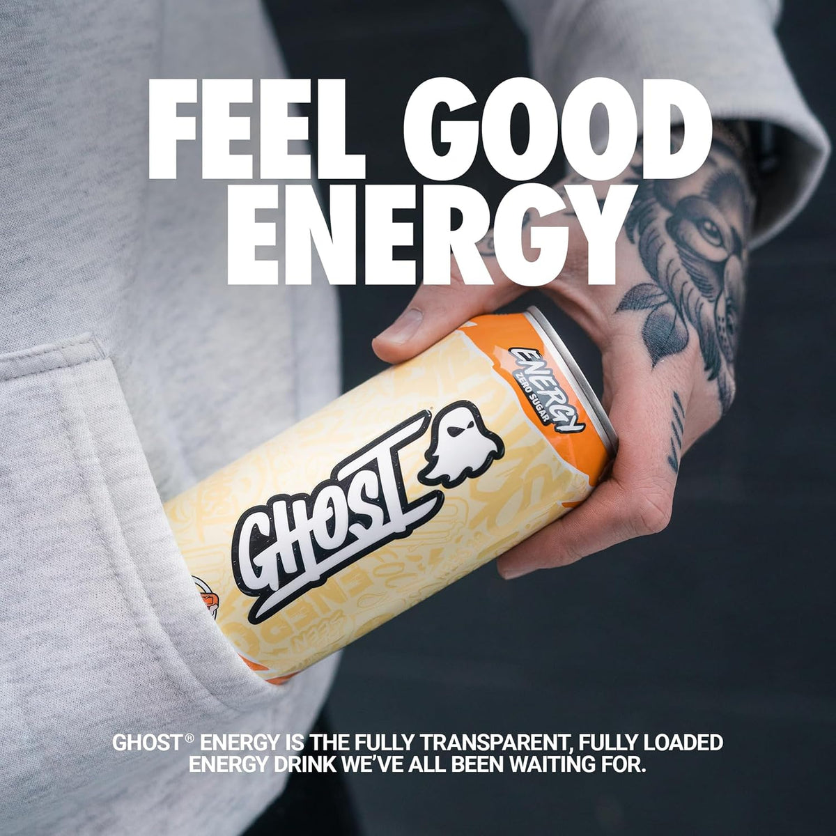 Zero sugar orange cream energy drink pack
