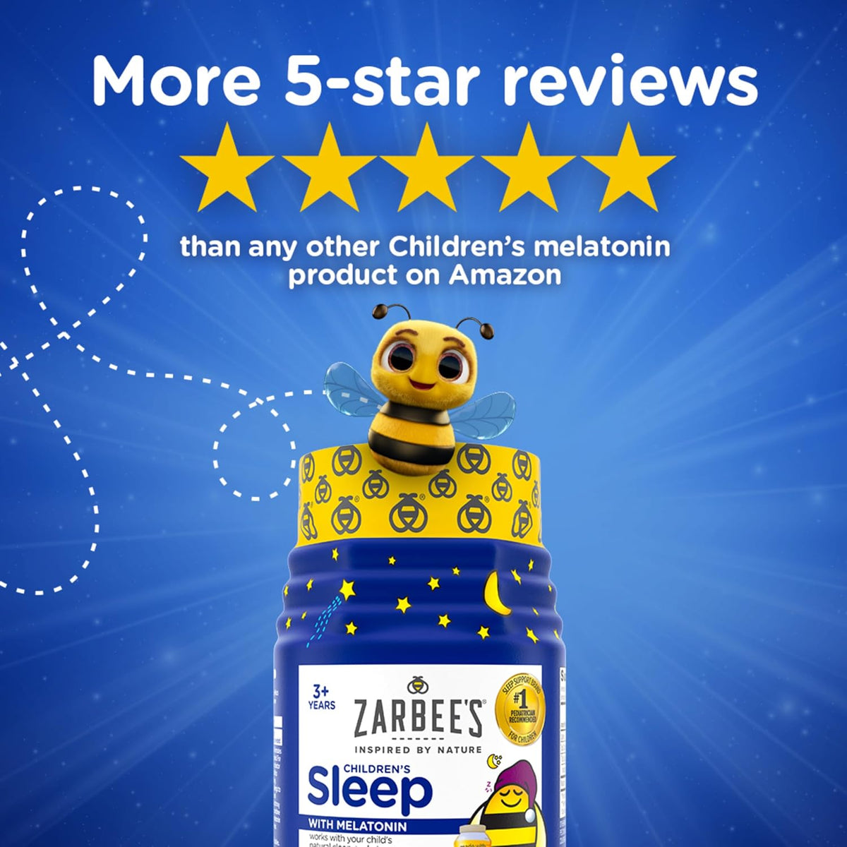 Children's strawberry melatonin gummies by Zarbee's
