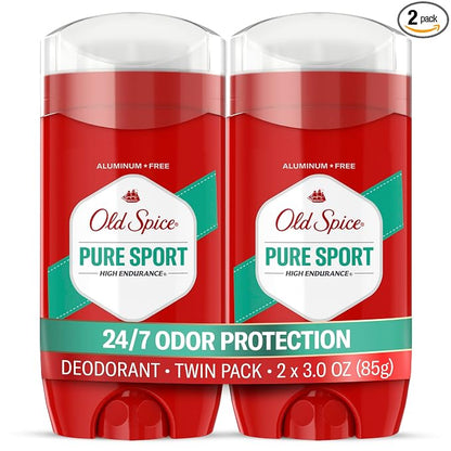 Old Spice Pure Sport aluminum free deodorant pack of 2