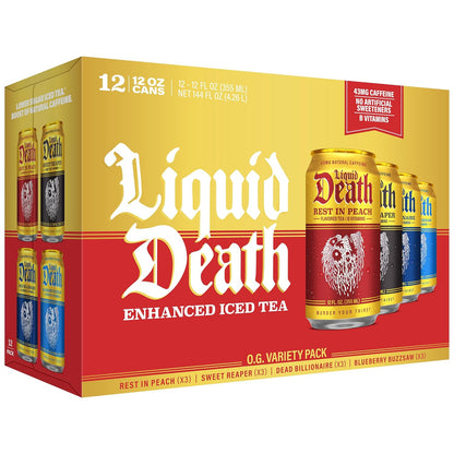 Liquid Death less sugar iced tea variety pack