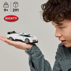 LEGO racing car toy with driver minifigure