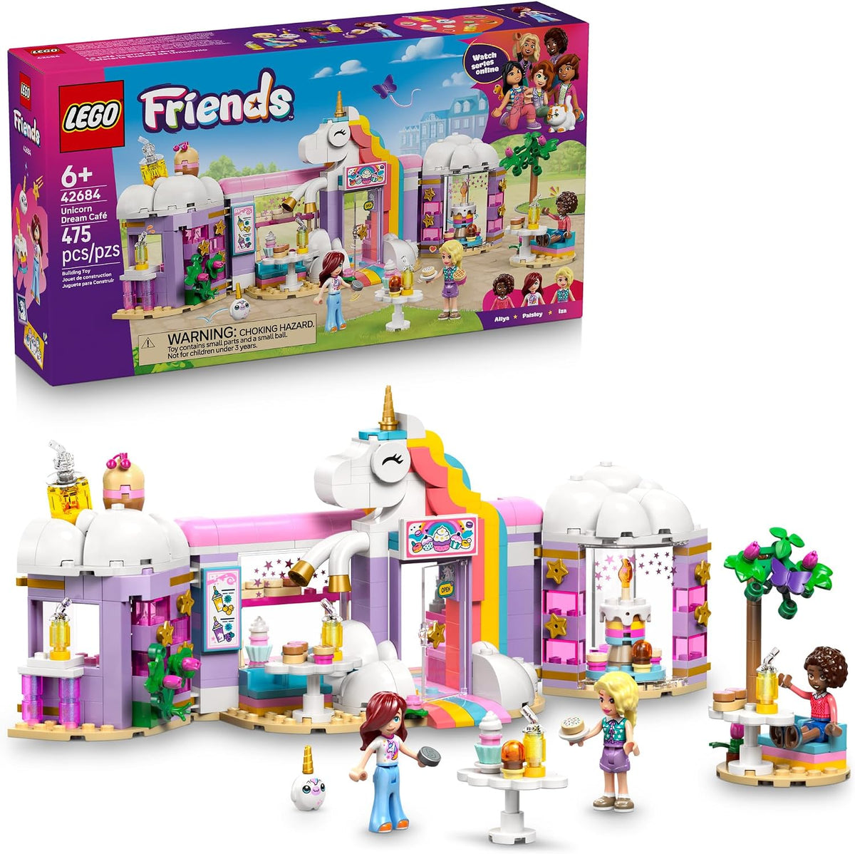 LEGO Friends unicorn café playset with minidolls