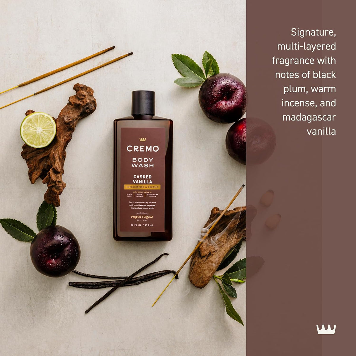 Casked Vanilla scented body wash by Cremo