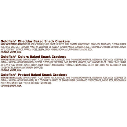 Goldfish baked snack crackers family variety pack