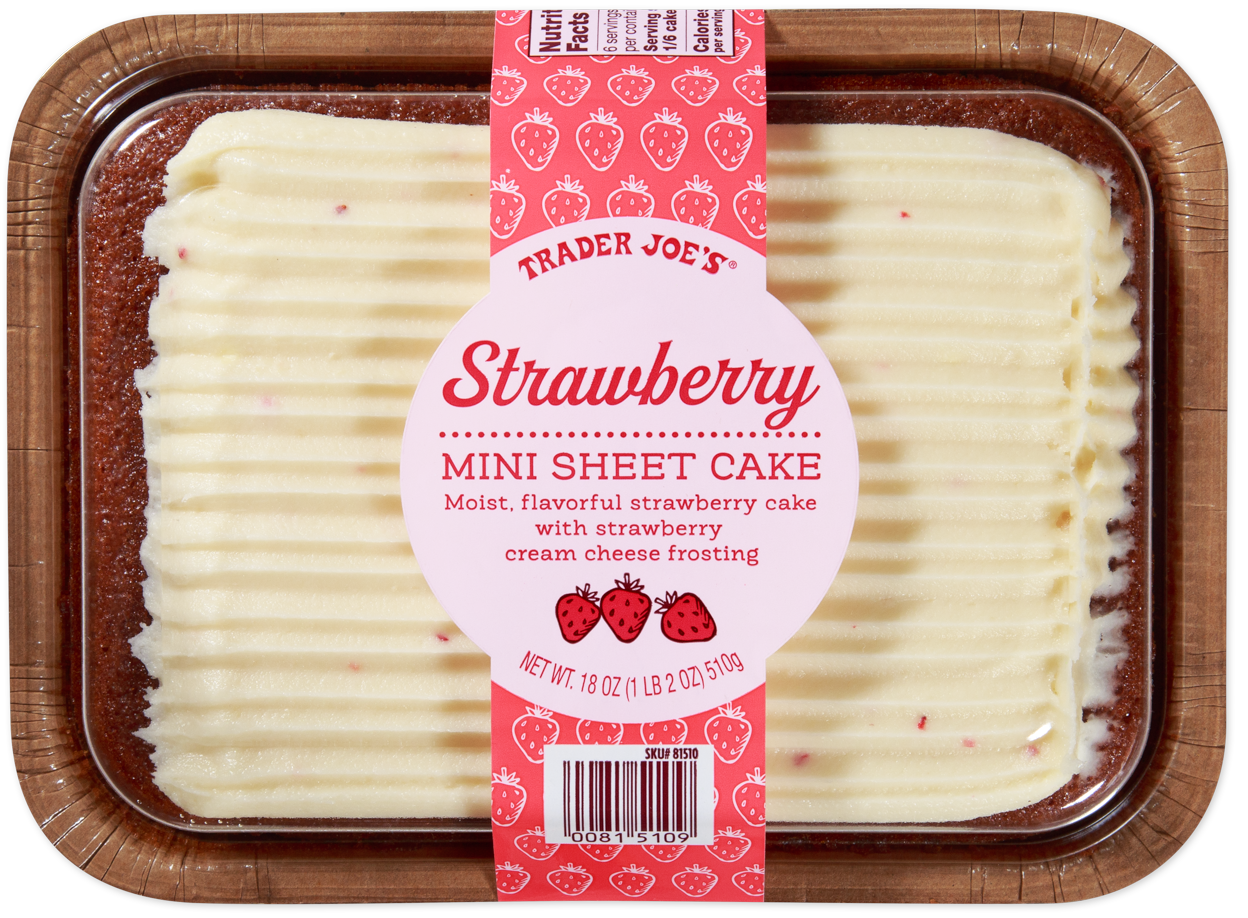Trader Joe's strawberry mini sheet cake