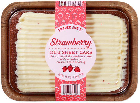 Trader Joe's strawberry mini sheet cake