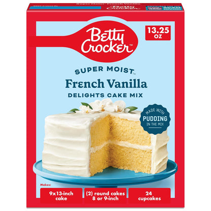 Betty Crocker Super Moist French Vanilla Cake Mix front