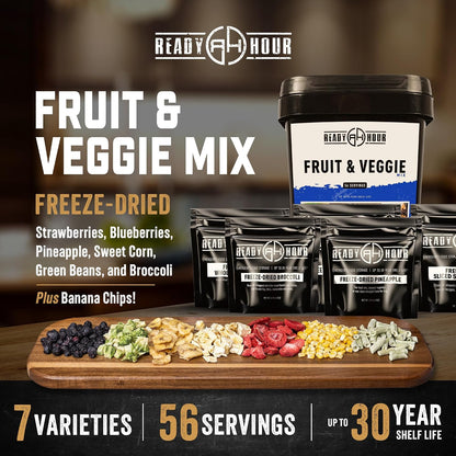 Ready Hour fruit and vegetable supply with a 30-year shelf life