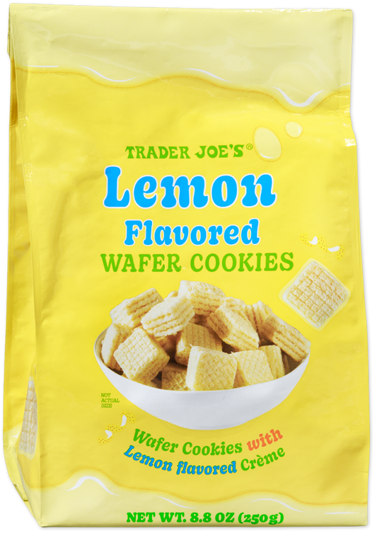 Trader Joe's lemon flavored wafer cookies