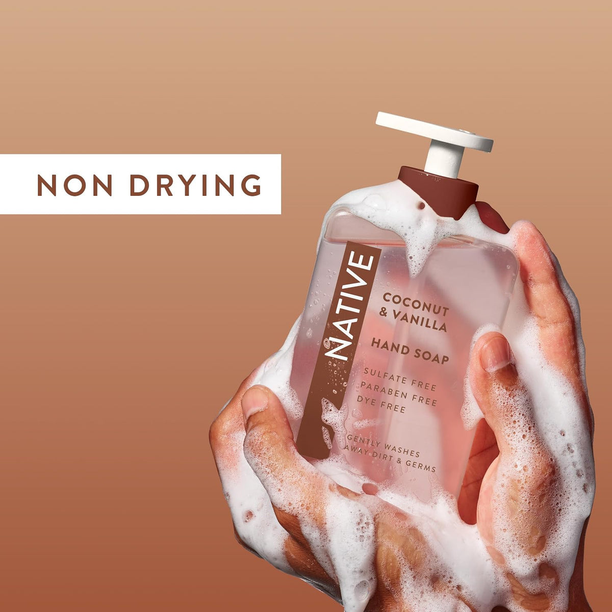Plant-based cleanser liquid hand wash bottle