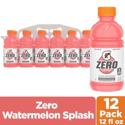 12-pack of Gatorade Zero Sugar Watermelon Splash drinks