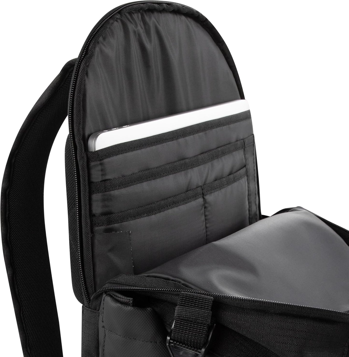 Nike black casual daypack styled view