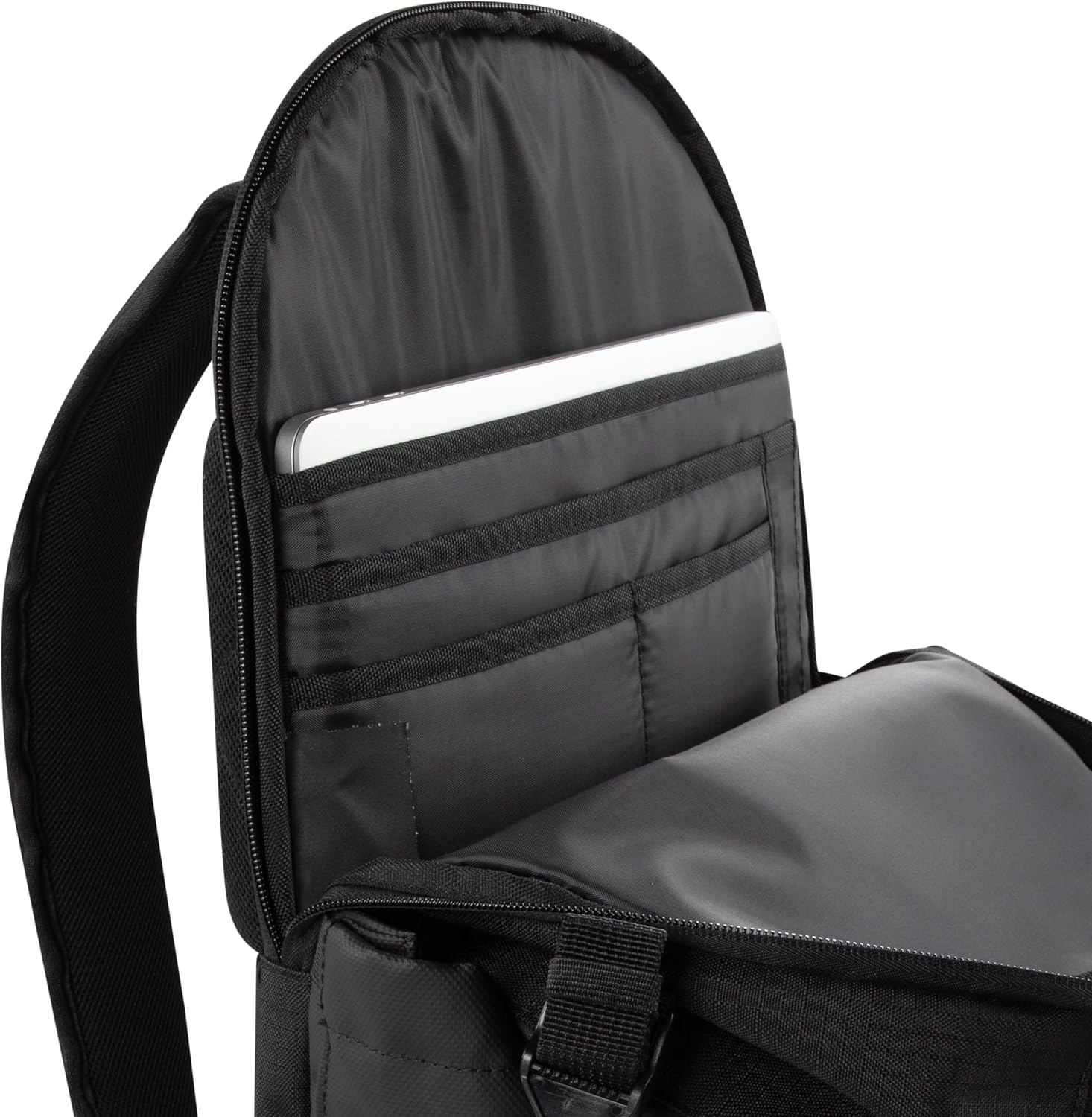 Nike black casual daypack styled view