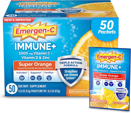 Emergen-C Triple Action immune support powder packets