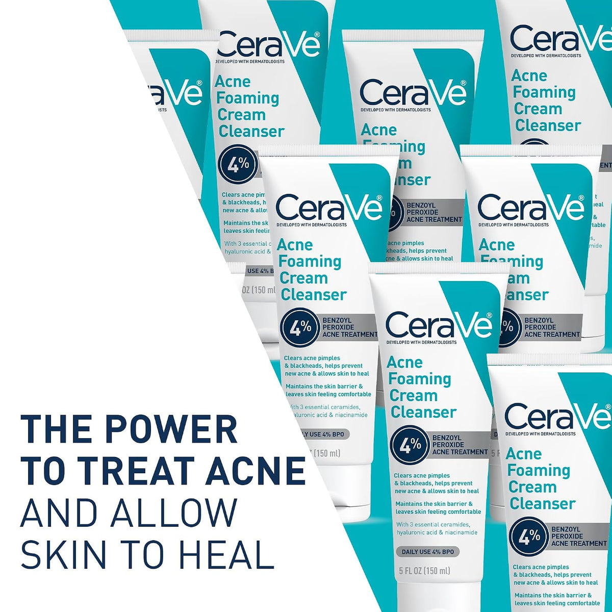 Cream-to-foam CeraVe cleanser for acne-prone skin