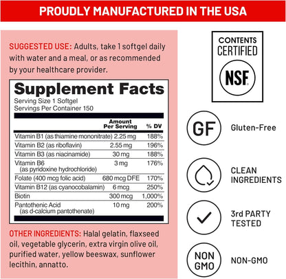 B-complex vitamins for energy and mental clarity