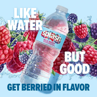 Zero calorie wild berry flavored water bottles