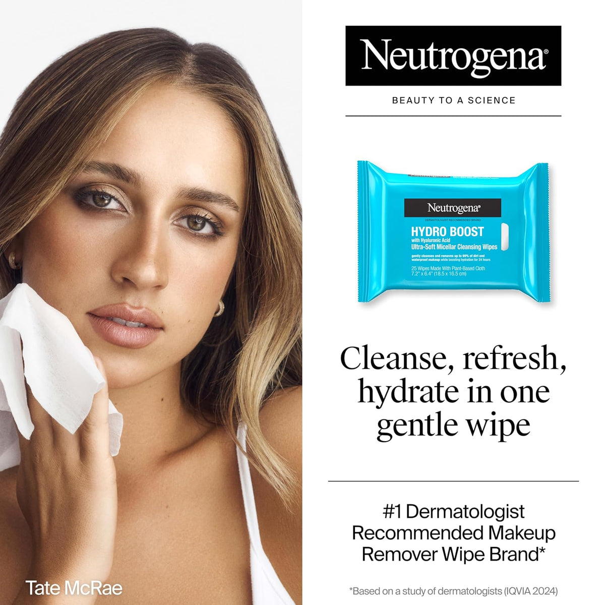 Hydrating makeup remover wipes for sensitive skin