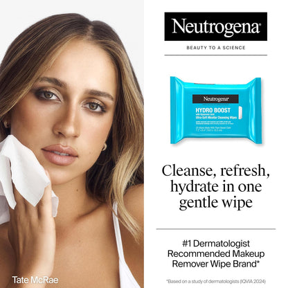 Hydrating makeup remover wipes for sensitive skin