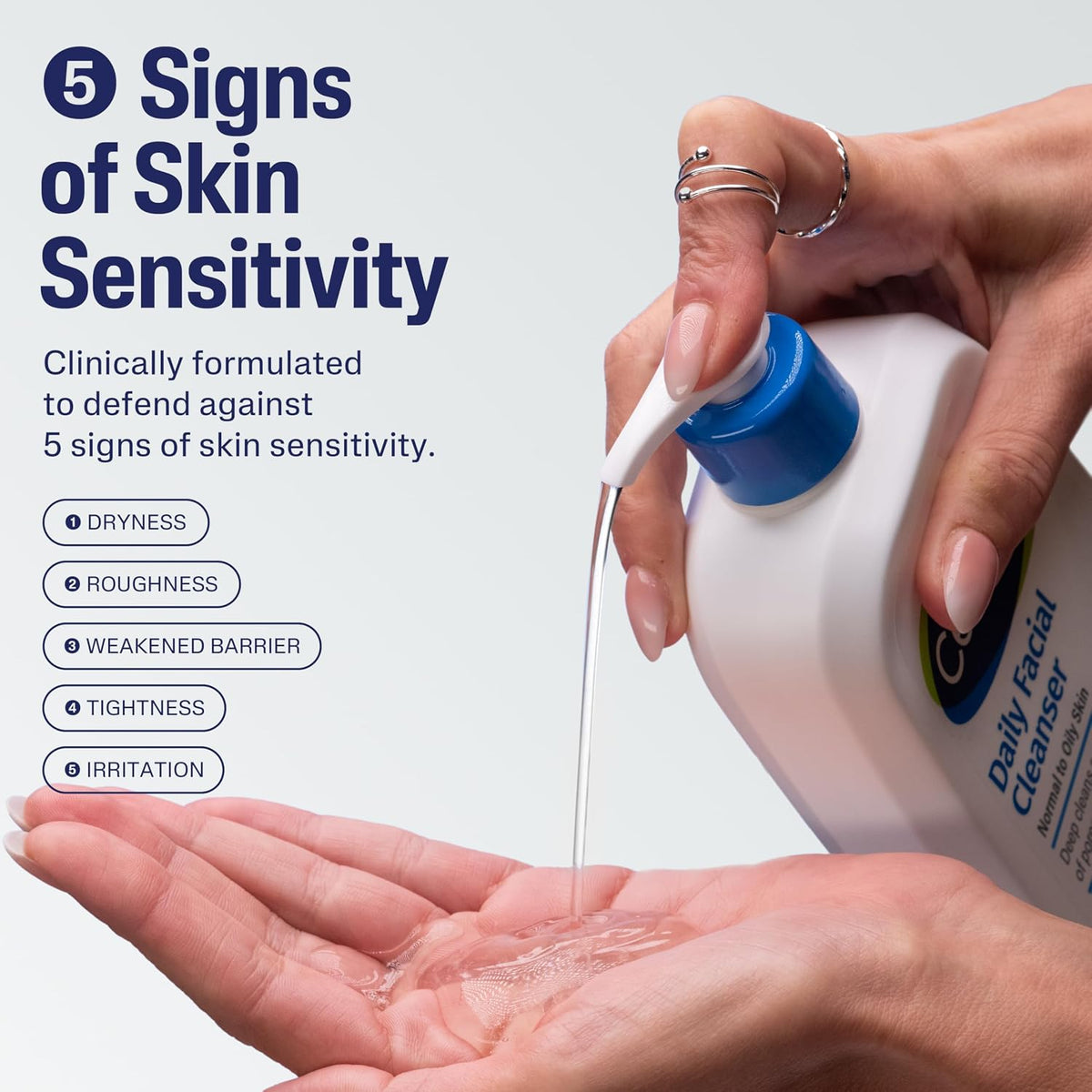 Gentle foaming Cetaphil facial cleanser