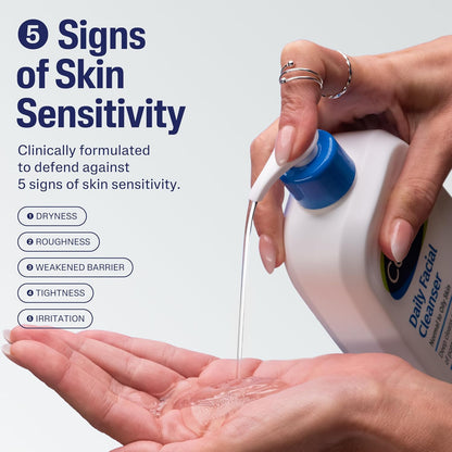 Gentle foaming Cetaphil facial cleanser
