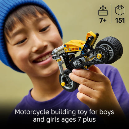 LEGO Technic motorcycle with working steering