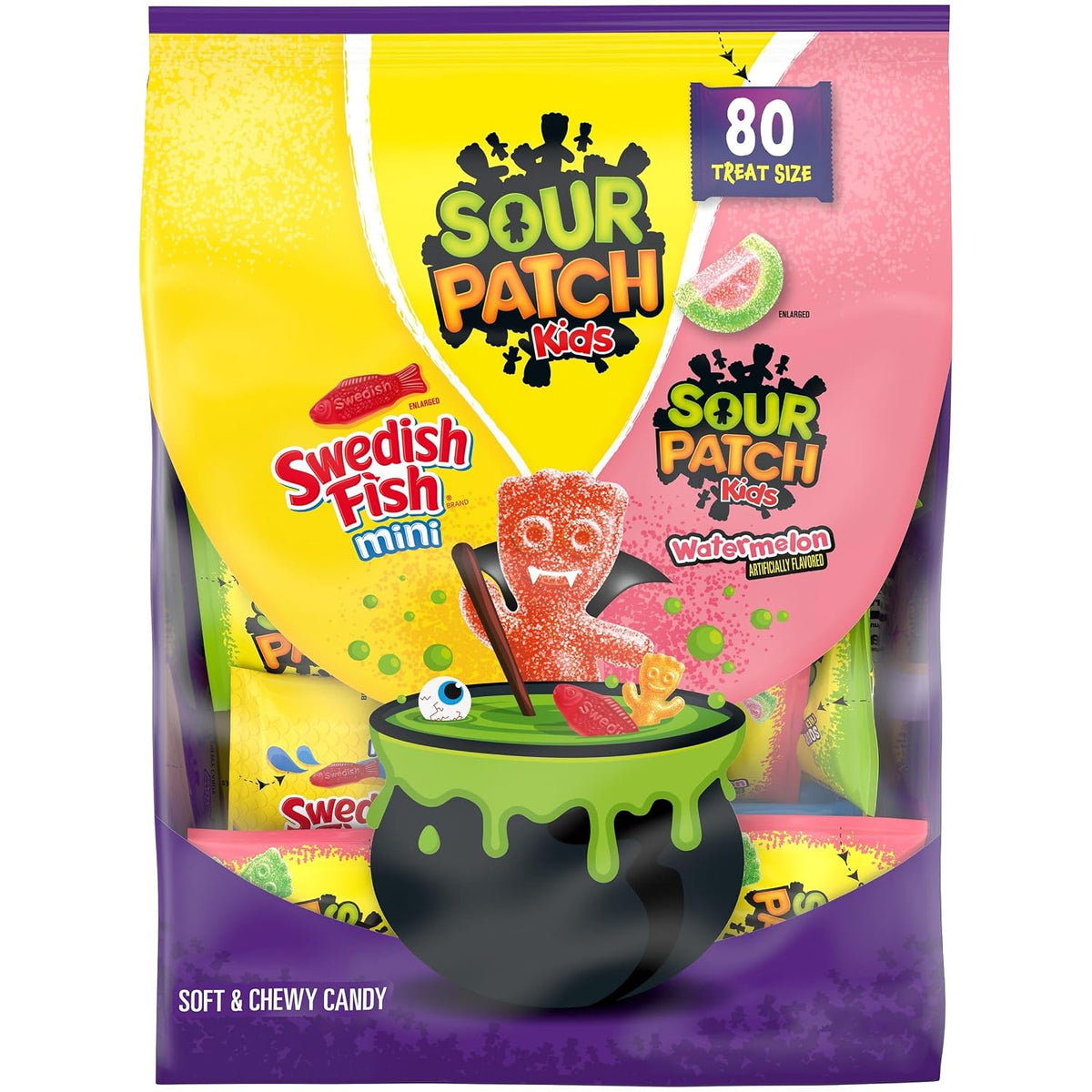 Treat-size gummy candy bags with SOUR PATCH KIDS flavors