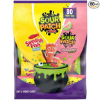 SOUR PATCH KIDS and SWEDISH FISH candy variety pack 80 ct