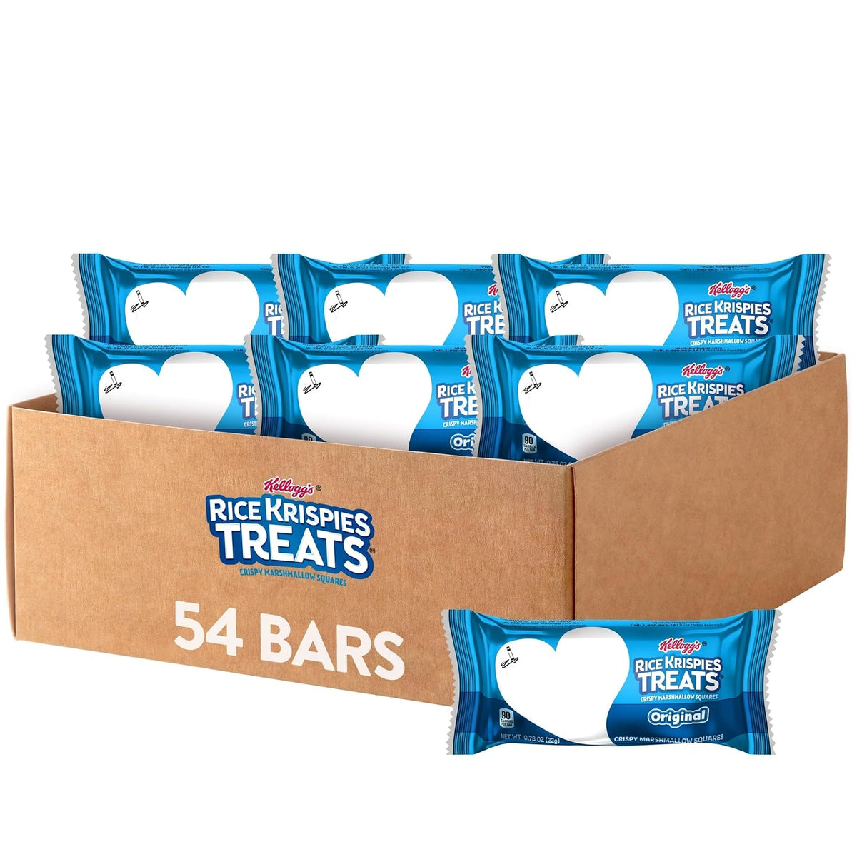 RICE KRISPIES TREATS crispy marshmallow squares family size snack box