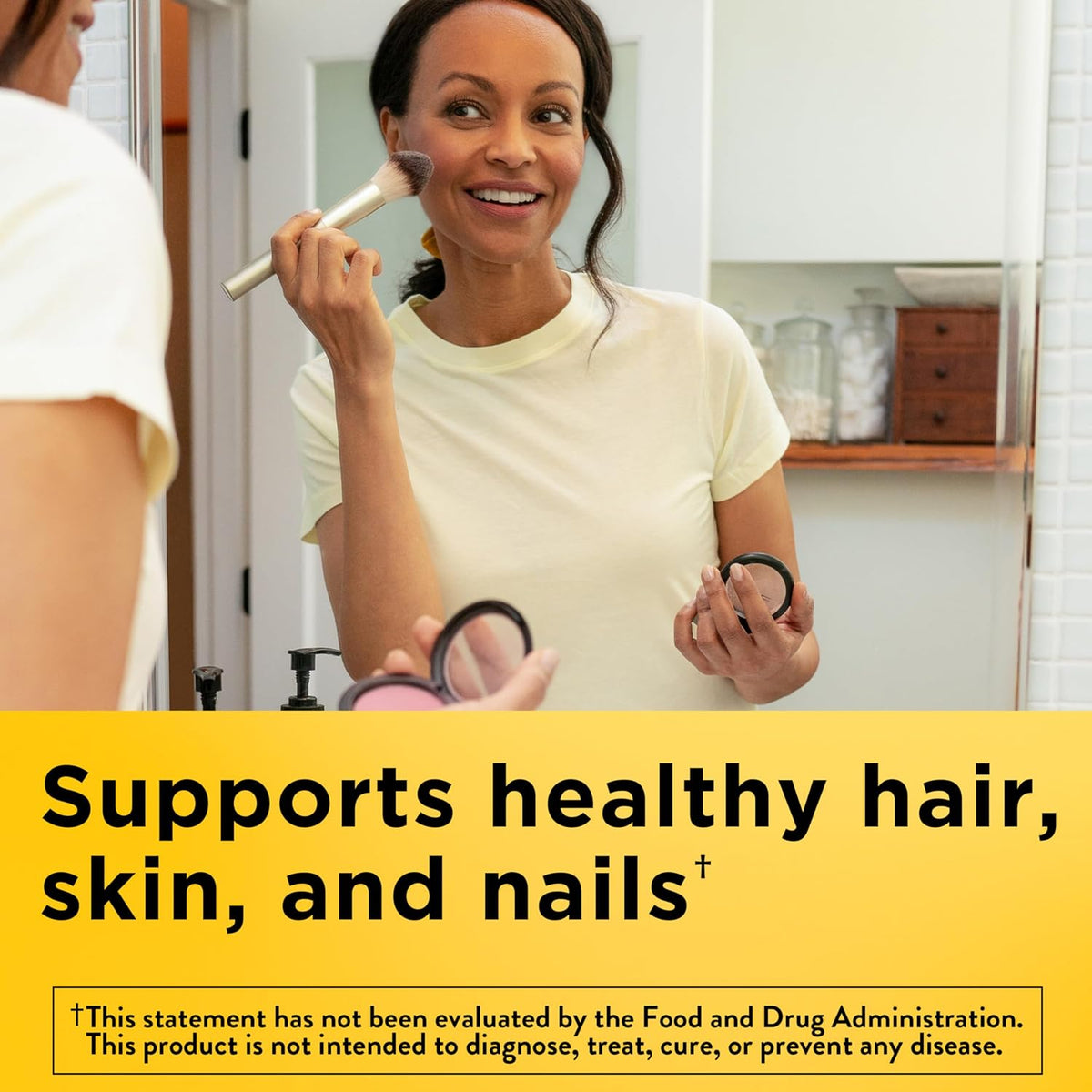Nature Made Hair Skin and Nails supplement bottle
