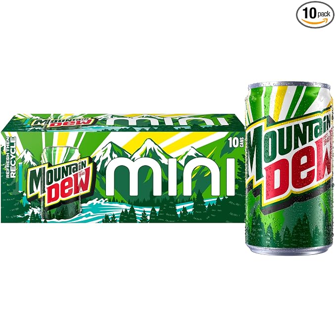 Mountain Dew 7.5 fl oz mini cans 10 pack