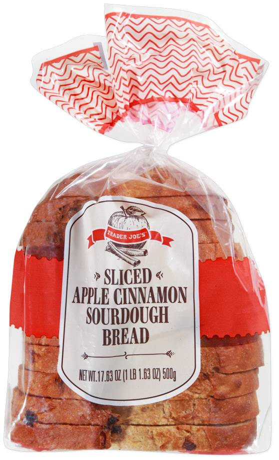 Trader Joe's sliced apple cinnamon sourdough bread