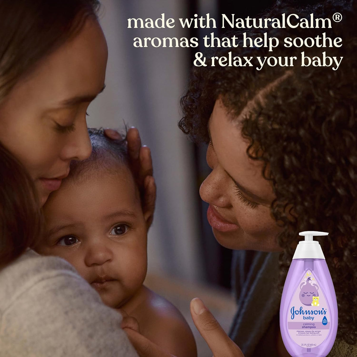 Johnson's Baby shampoo bottle with recycled plastic