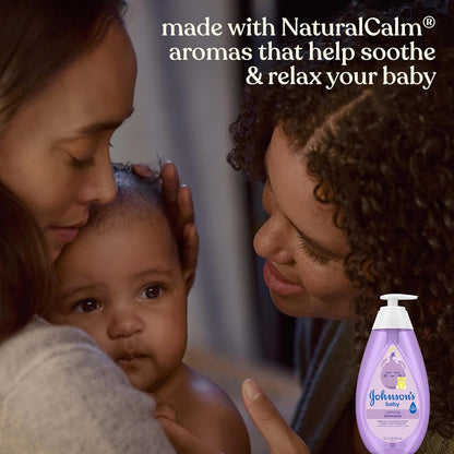 Johnson's Baby shampoo bottle with recycled plastic