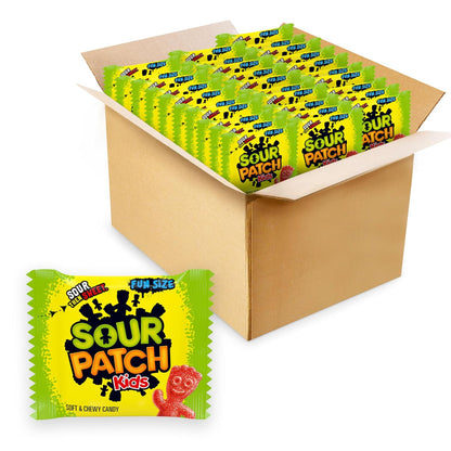 Assorted fruit sour then sweet gummy candy packs