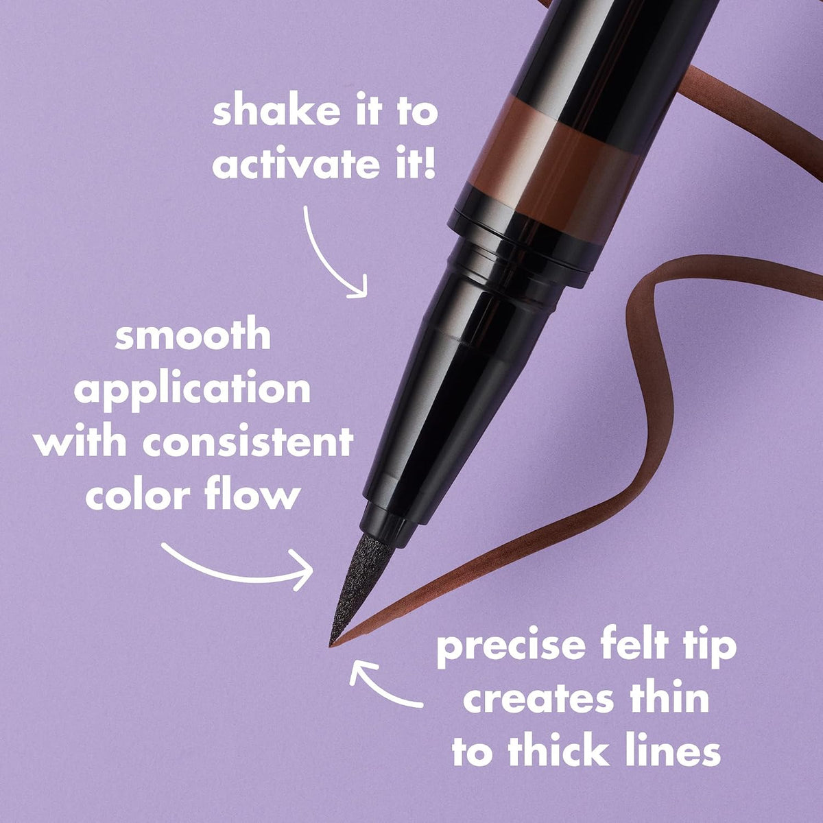 Long-lasting e.l.f. liquid eyeliner for cat-eye looks