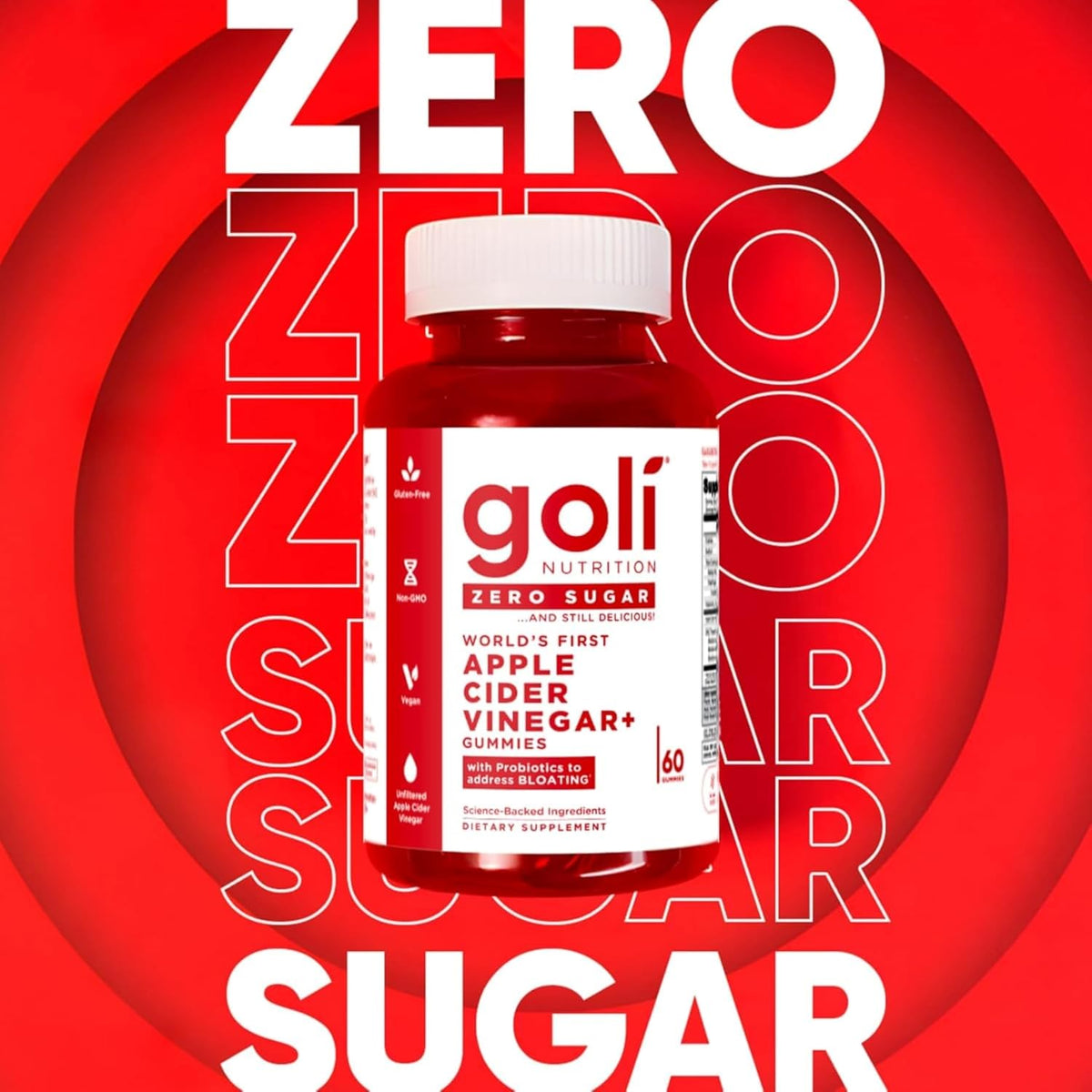 Goli no sugar alcohols ACV gummy vitamins