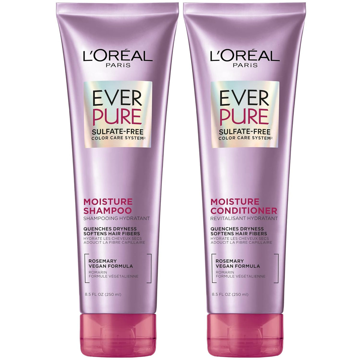 Sulfate-free shampoo and conditioner for color-treated hair