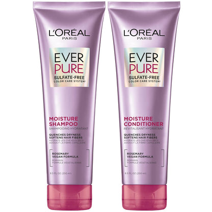 Sulfate-free shampoo and conditioner for color-treated hair