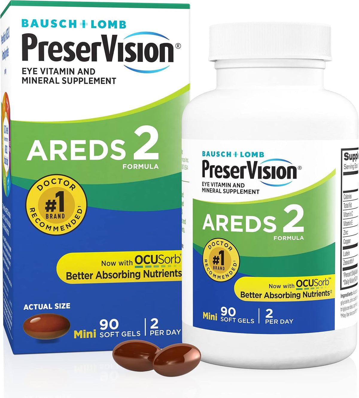 PreserVision eye vitamin supplement with lutein and zeaxanthin