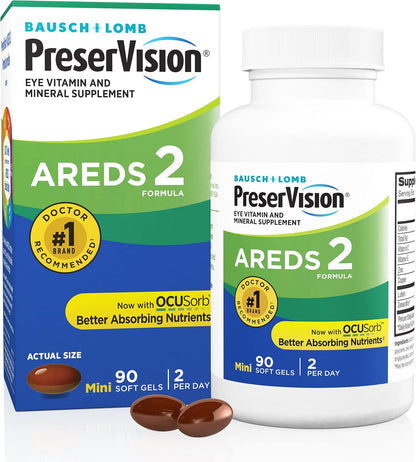 PreserVision eye vitamin supplement with lutein and zeaxanthin