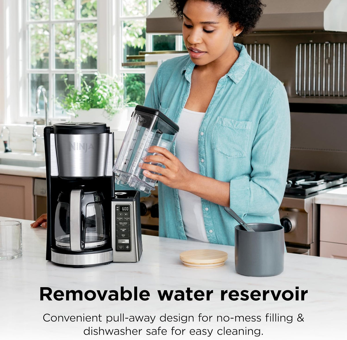 Stainless steel Ninja drip coffee maker CE251