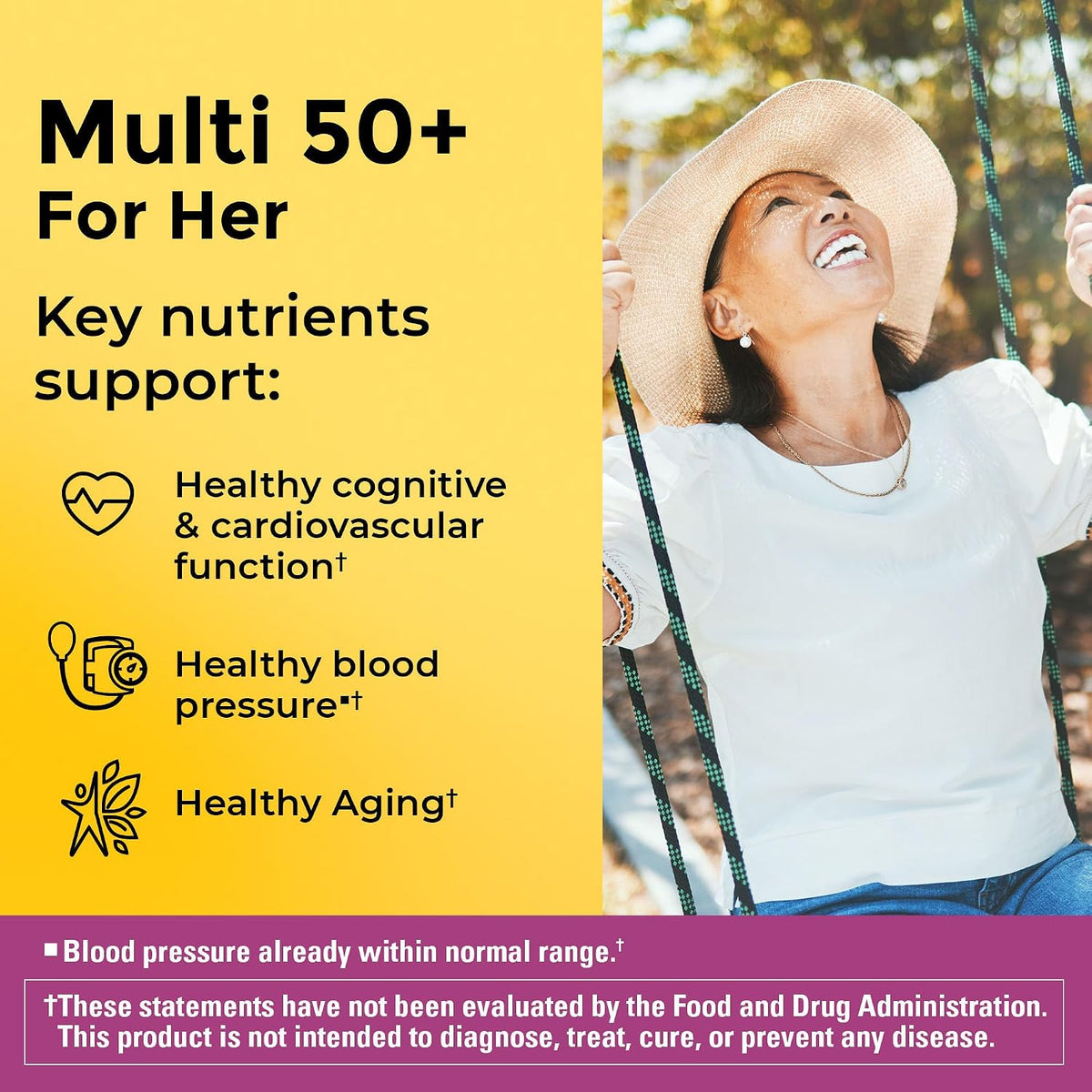 No iron multivitamin for women over 50 dietary supplement