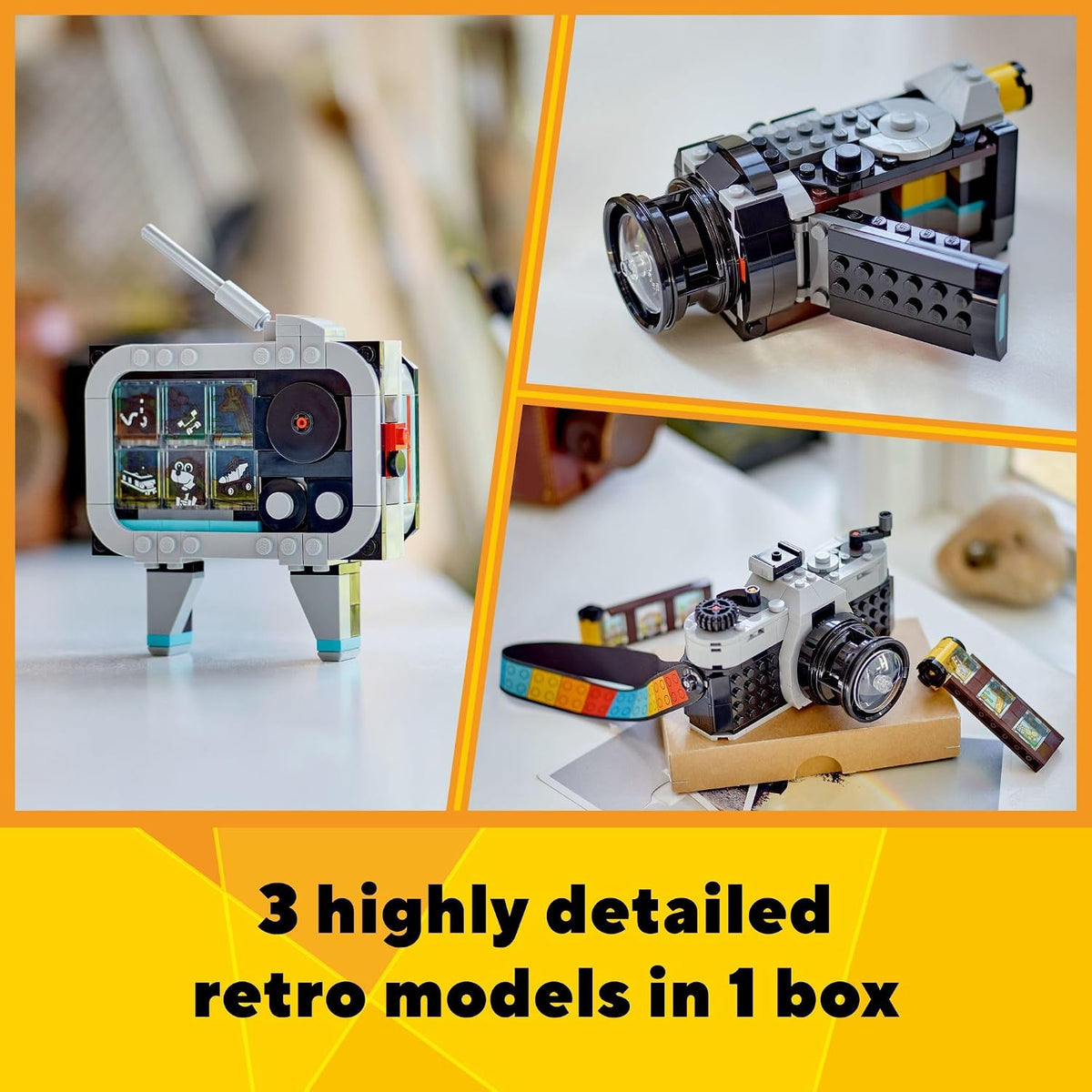 LEGO Creator camera with film and textile strap