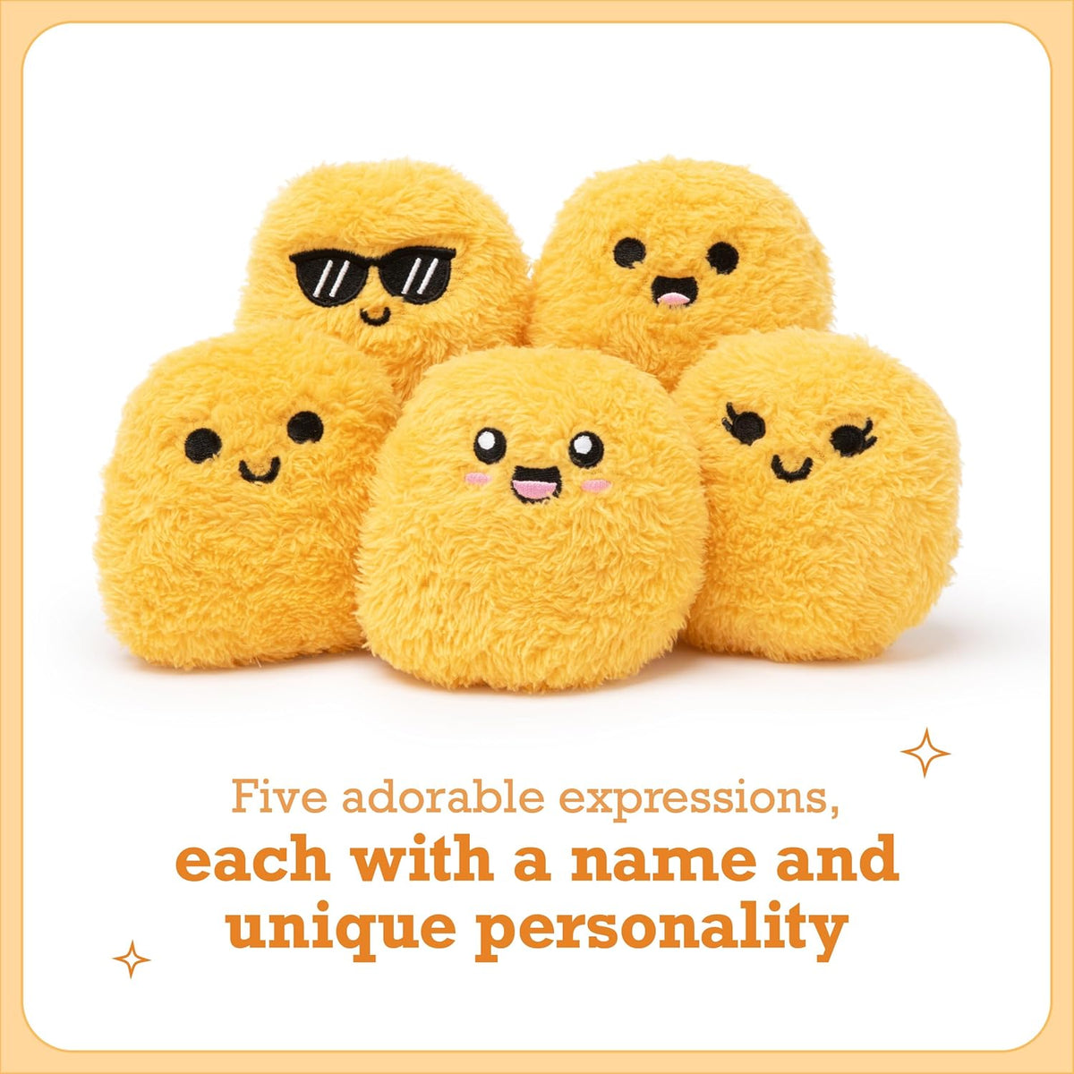 Cute chicken nugget stuffed animals for desk decor