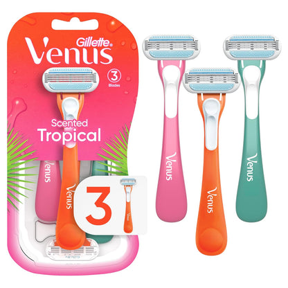 Gillette Venus Tropical razors with scented handles